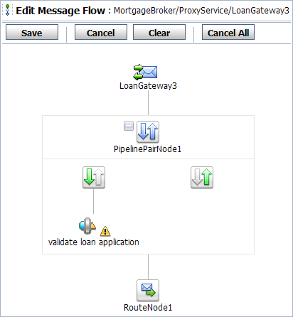 Configure Message Flow of LoanGateway3 Proxy Service