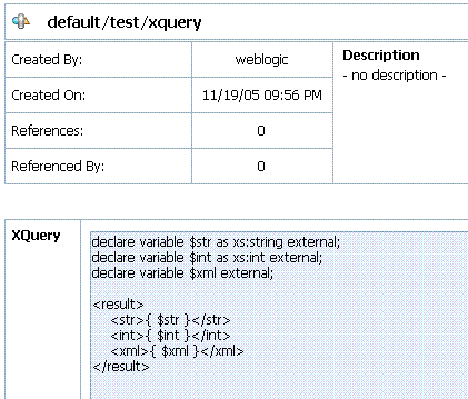 Input to the XQuery Test