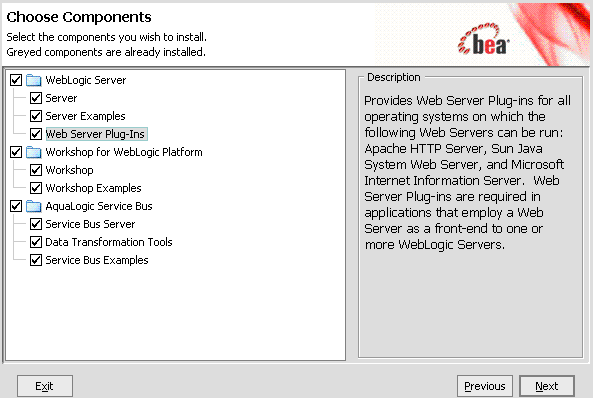 Choose Components