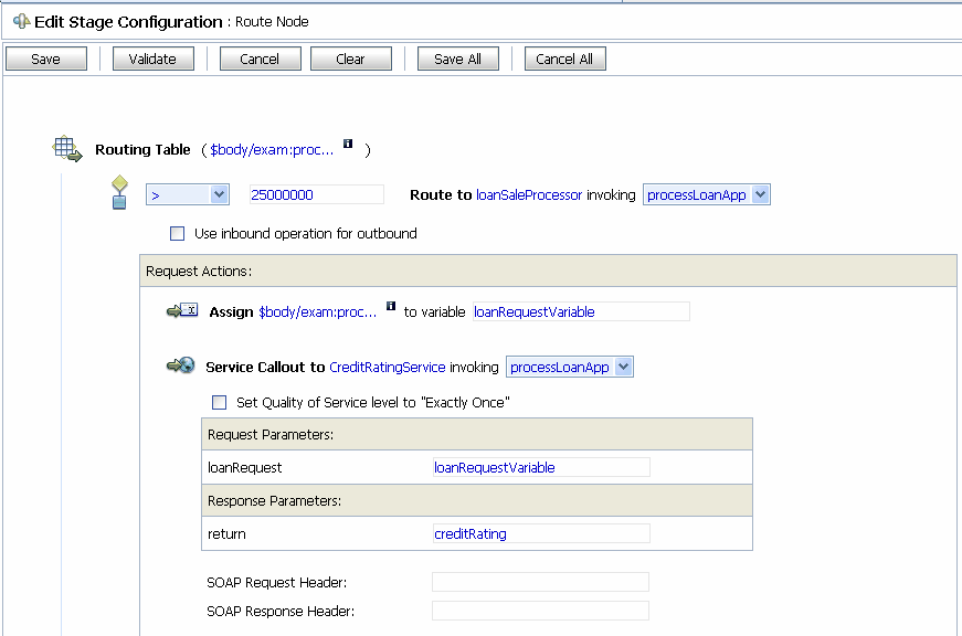 Configuration of Outbound Message