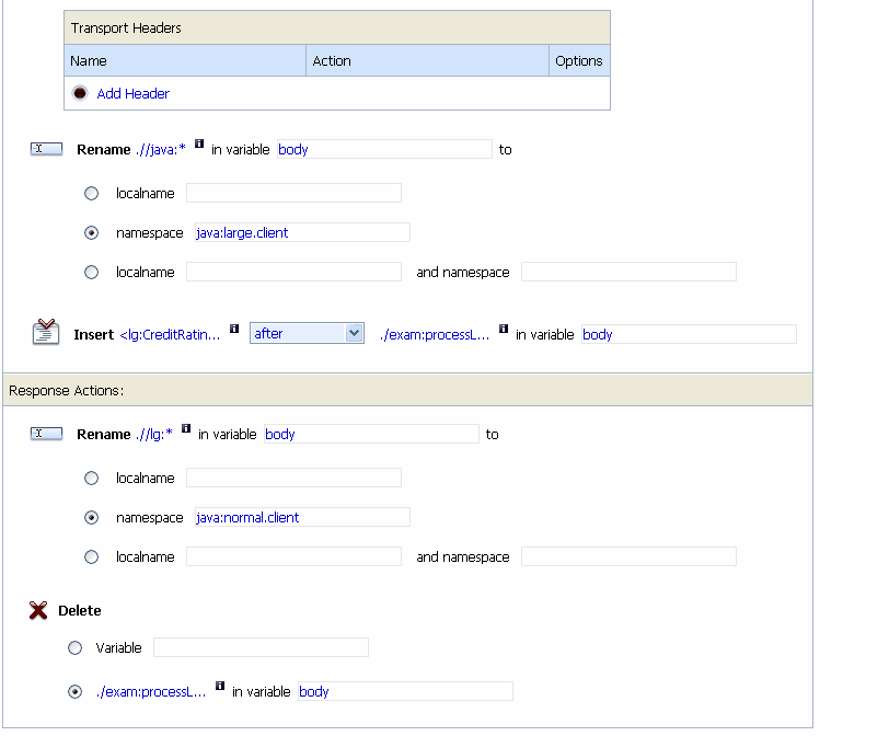 Configuration of Outbound Message