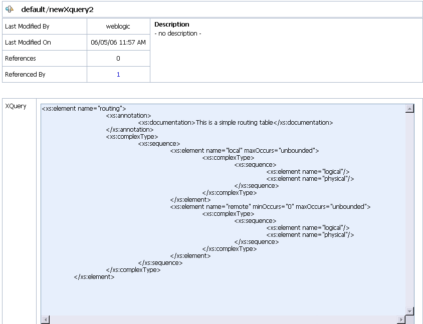 Input to the XQuery Test