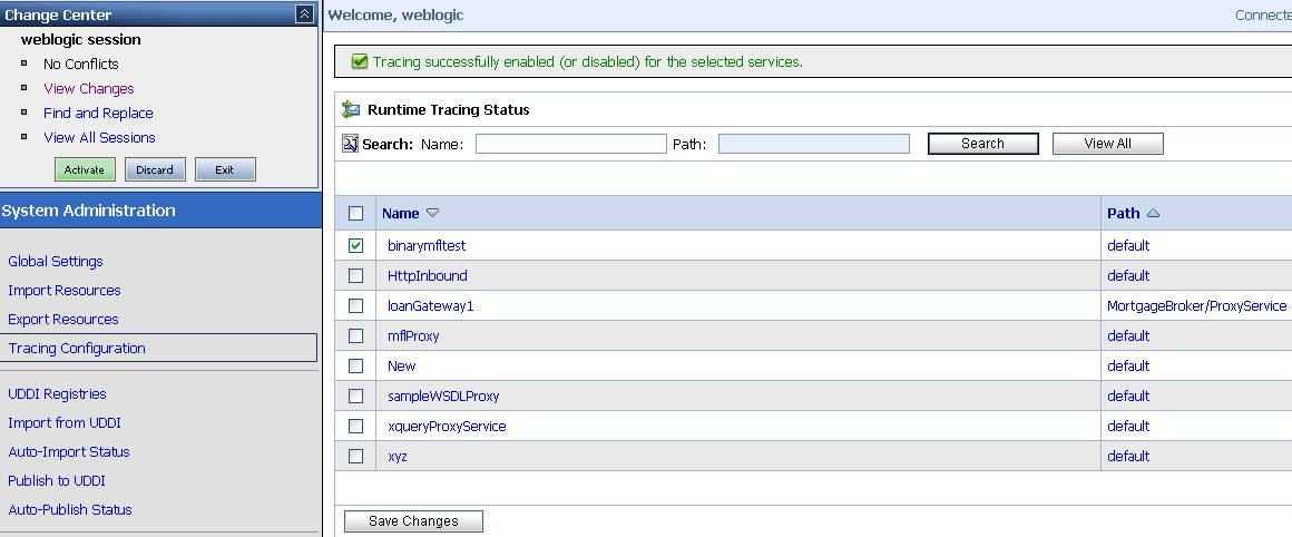 Tracing Configuration