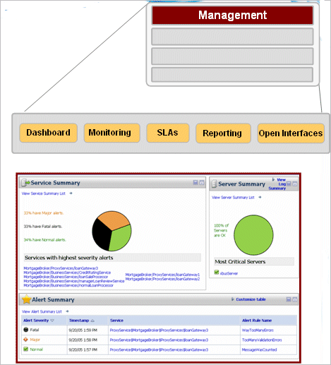 AquaLogic Service Bus Embedded Service Management