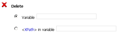 Delete Action Configuration Parameters