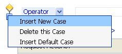 opertors drop-down menu