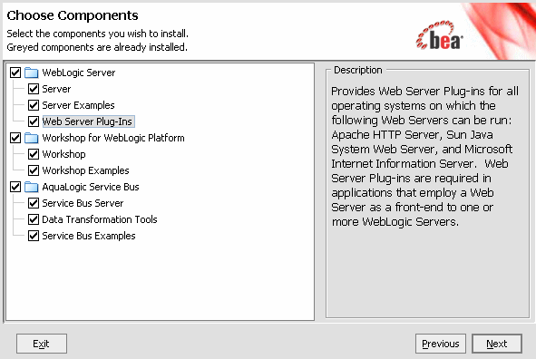 Choose Components