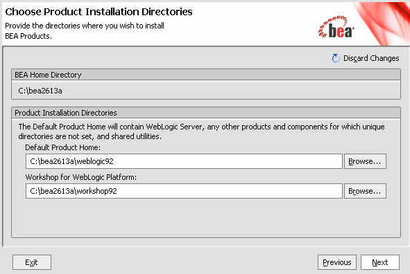 Choose Product Directory