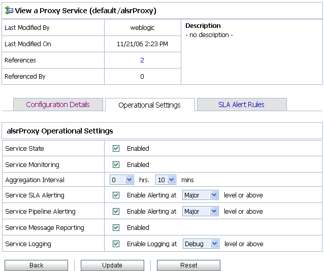 View a Proxy Service