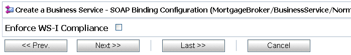 SOAP Binding Configuration of Business Service