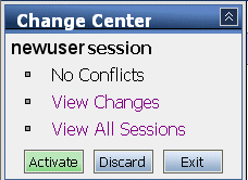 Manage Sessions Using Change Center