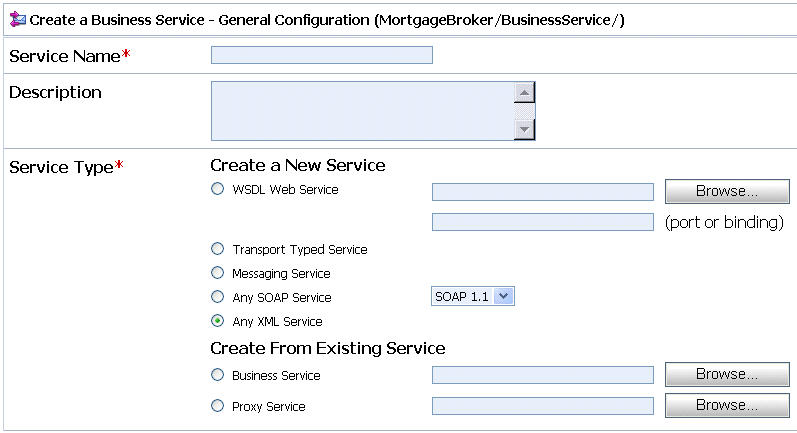 Create Business Service