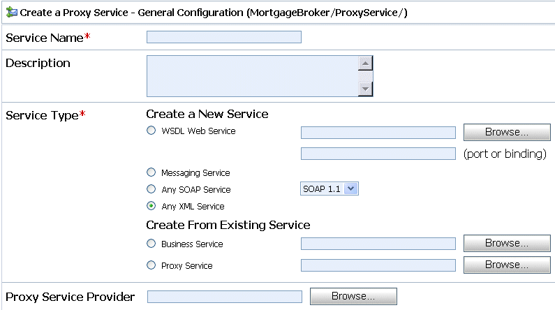 Create a Proxy Service