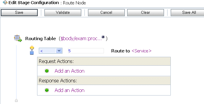 Routing Table View - Routing Condition