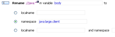 Message Namespace Rename Action