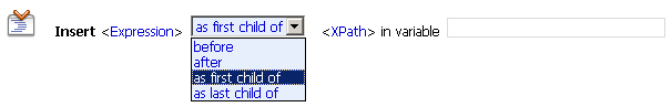 Insert Action Configuration Parameters