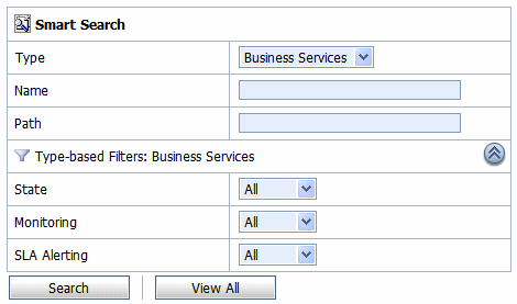 Type Based Filters: Business Services