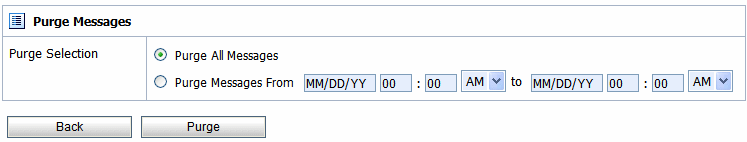 Purging Messages Page