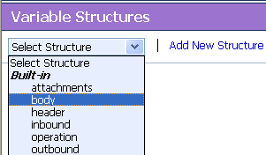 Variable Structures Pane
