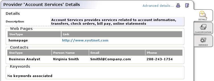 Searching Providers - Provider Detail