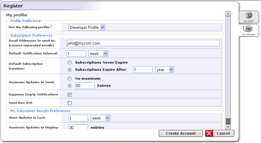 User Profile