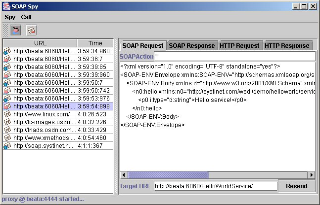 SOAPSpy Tool