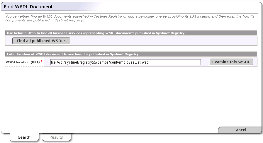 Find WSDL