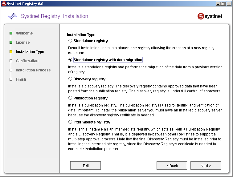 Standalone Installation with Migration