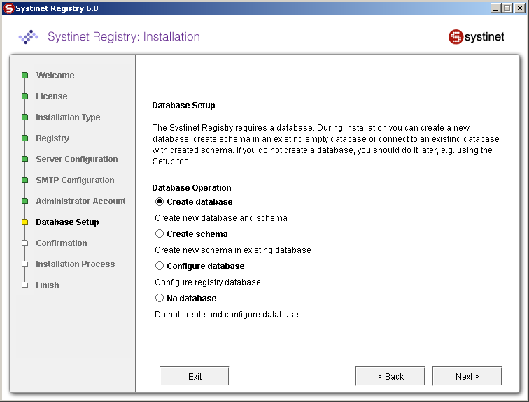 Database Creation Method