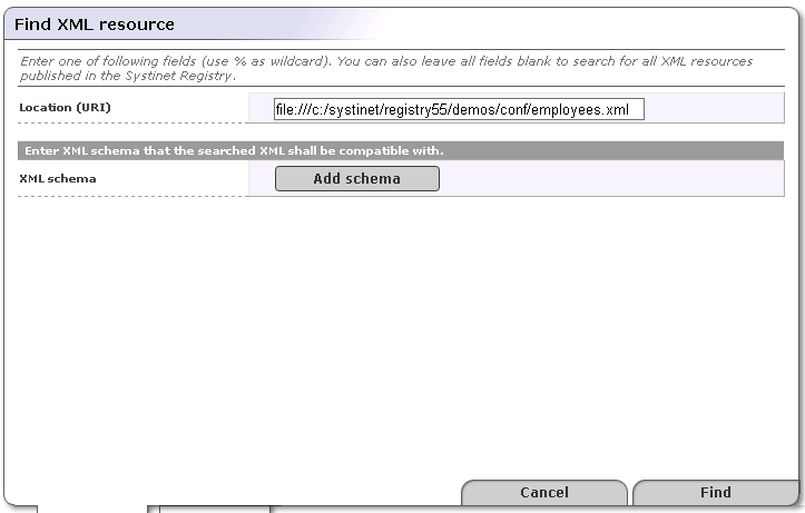 Find an XML Document