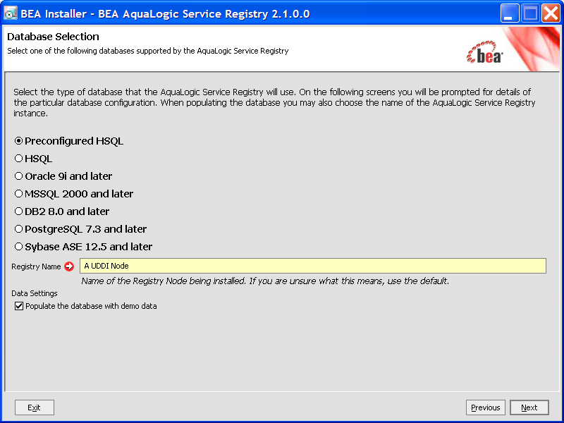 Select Database