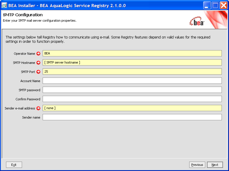 SMTP Configuration