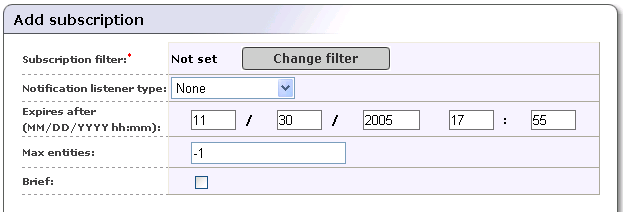 Add Subscription