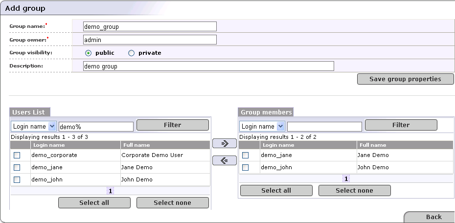 Edit Group Membership