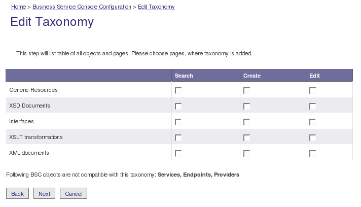 Selecting pages where a customized taxonomy appears