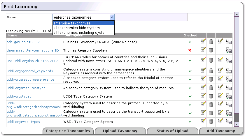 Find Taxonomy (Enterprise Taxonomies)