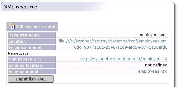 Publish XML Document Summary