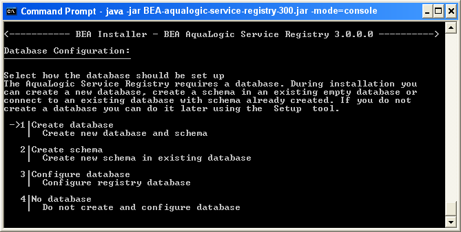 Database Creation
