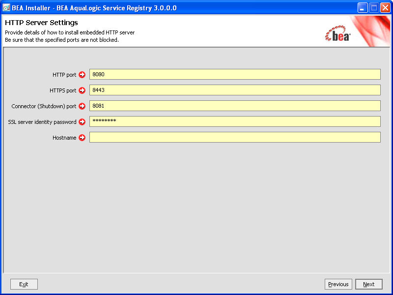 HTTP Server Settings
