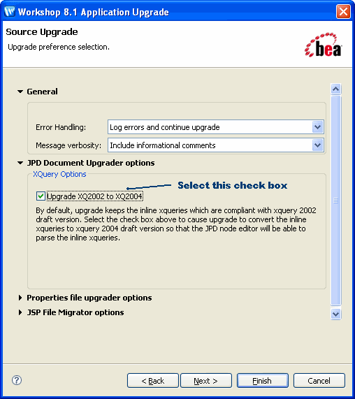 Workshop 8.1 Application Upgrade