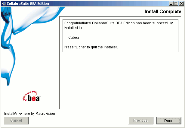 Install Complete