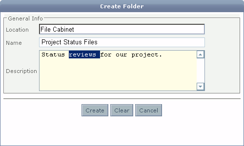 Create Folder
