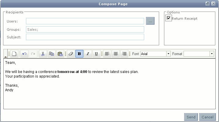 Compose Page