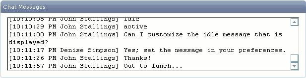 Chat Idle