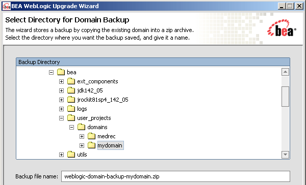 WebLogic Upgrade Wizard - Domain Upgrade