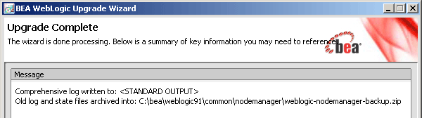 Node Manager Upgrade - Upgrade Complete