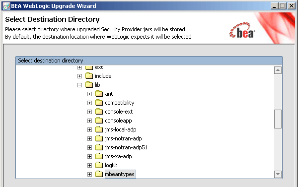 Select Destination Directory