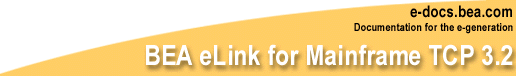 BEA eLink for Mainframe TCP 3.2
