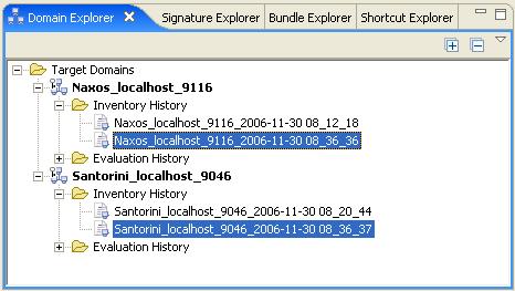 Domain Explorer Inventory History