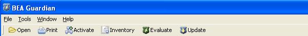 Guardian Main Toolbar